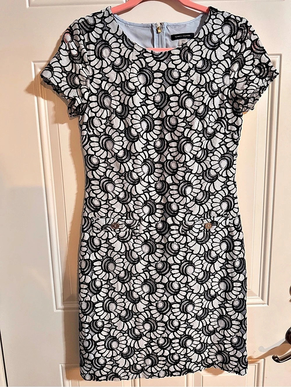 Tommy Hilfiger Floral Mini Dress in Blues Size 4